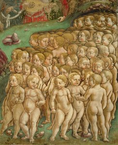 Allegori av maj: Apollons triumf, 1469 - 1470, 1400-talet, fresk av Francesco del Cossa